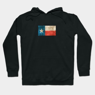 Vintage Aged and Scratched Texas Flag Hoodie